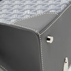 Goyard Structure Saigon PM Bag Goyardine Canvas / Calfskin Grey SHW