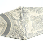 DIOR SMALL BOOK TOTE TOILE DE JOUY EMBROIDERY GREY