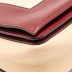 Celine Medium Frame Bag Calfskin Ruby Red / Beige GHW