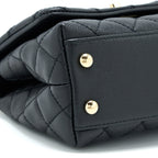 CHANEL EXTRA MINI COCO HANDLE CAVIAR BLACK LGHW