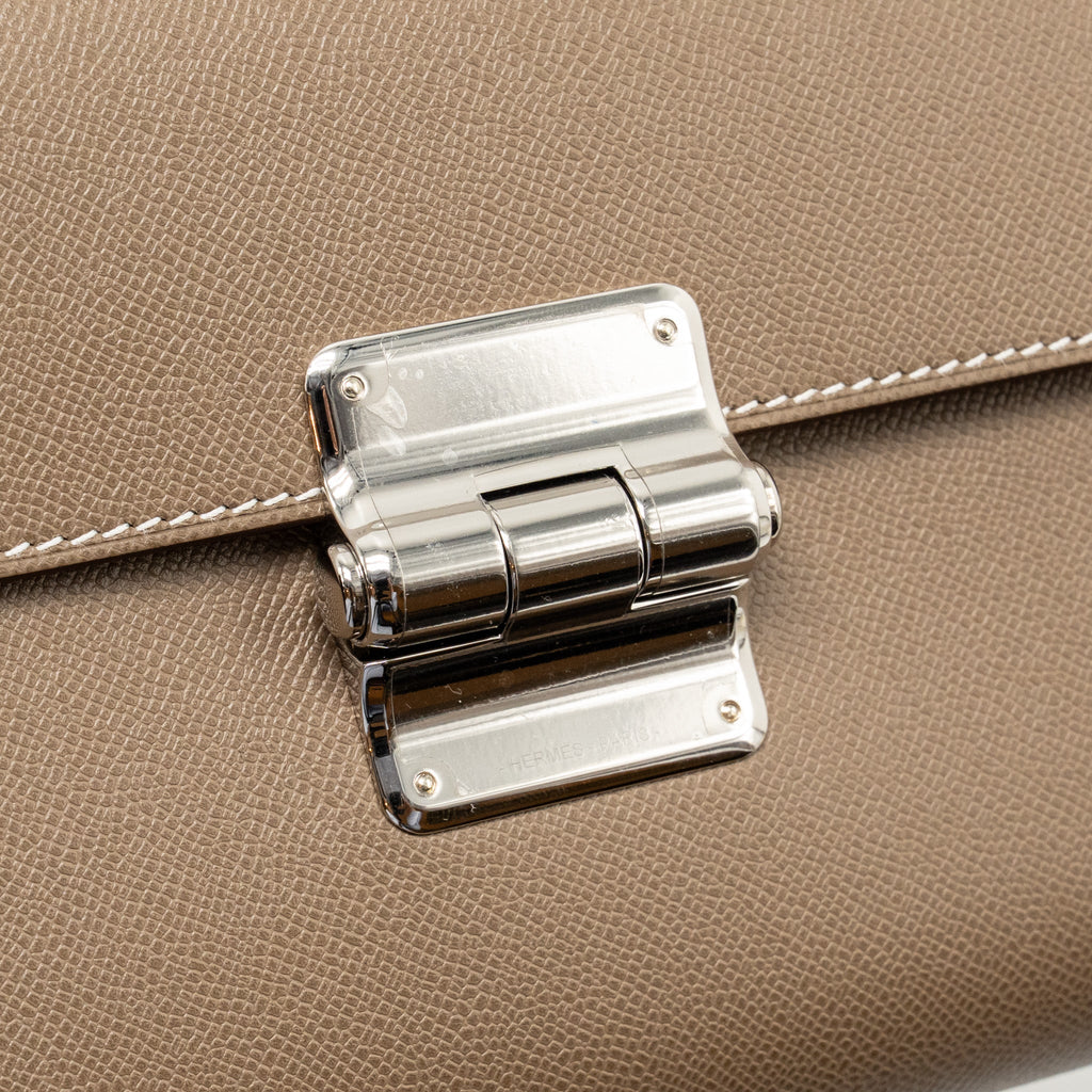 Hermes Charniere To Go Pouch Madame Etoupe SHW