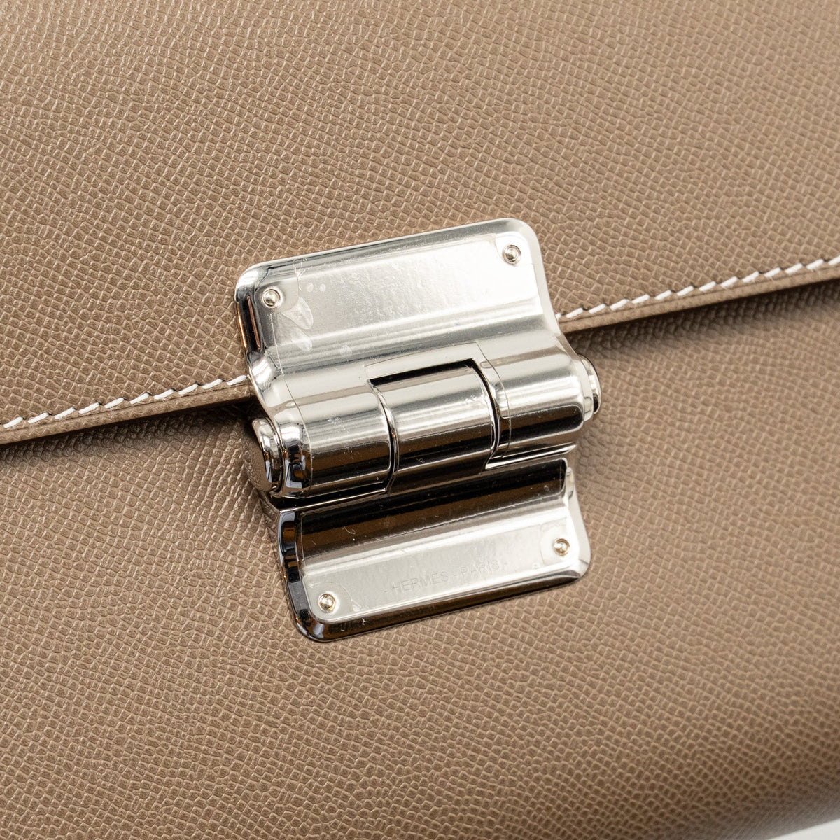 Hermes Charniere To Go Pouch Madame Etoupe SHW