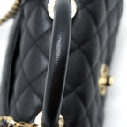 CHANEL EXTRA MINI COCO HANDLE CAVIAR BLACK LGHW