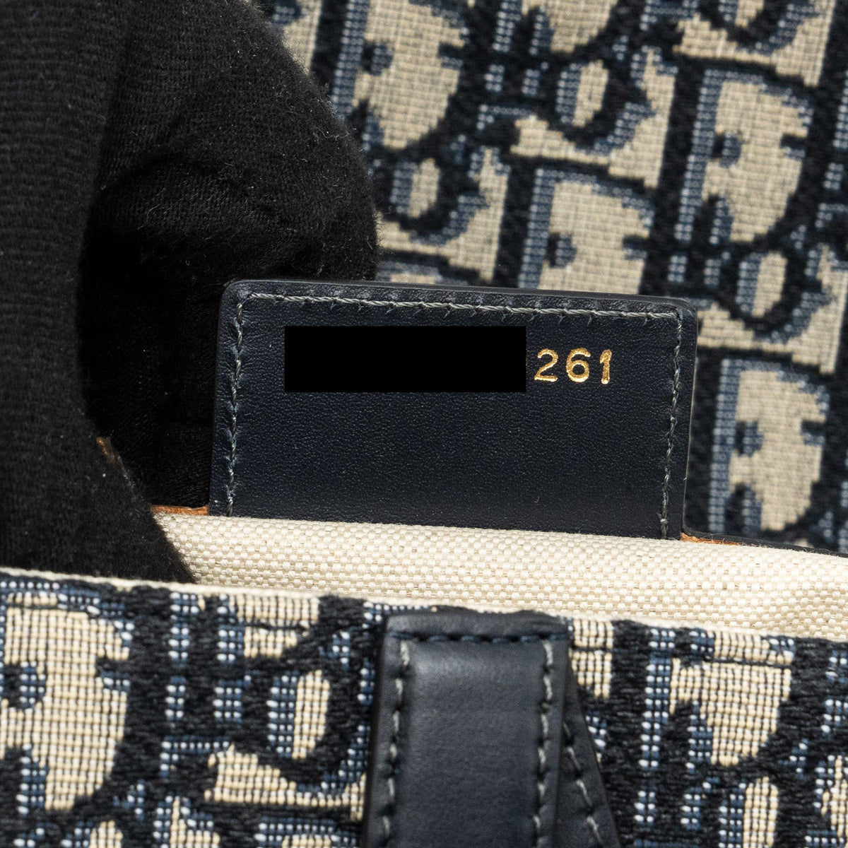 DIOR MEDIUM SADDLE BAG BLUE OBLIQUE JACQUARD CANVAS GHW