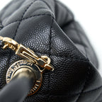 CHANEL EXTRA MINI COCO HANDLE CAVIAR BLACK LGHW