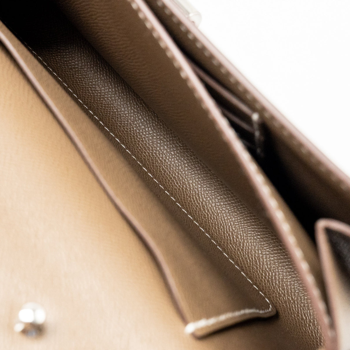 Hermes Charniere To Go Pouch Madame Etoupe SHW