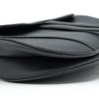 DIOR MEDIUM SADDLE BAG GRAINED CALFSKIN BLACK GHW