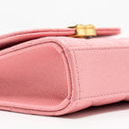 CHANEL MINI FLAP BAG WITH CHAIN HANDLE CAVIAR PINK GHW (MICROCHIP)