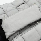 BOTTEGA VENETA PADDED TECH CASSETTE INTRECCIO NYLON LIGHT GREY SHW