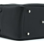 Hermes Lindy 26 Clemence Black SHW With An Extra Twilly