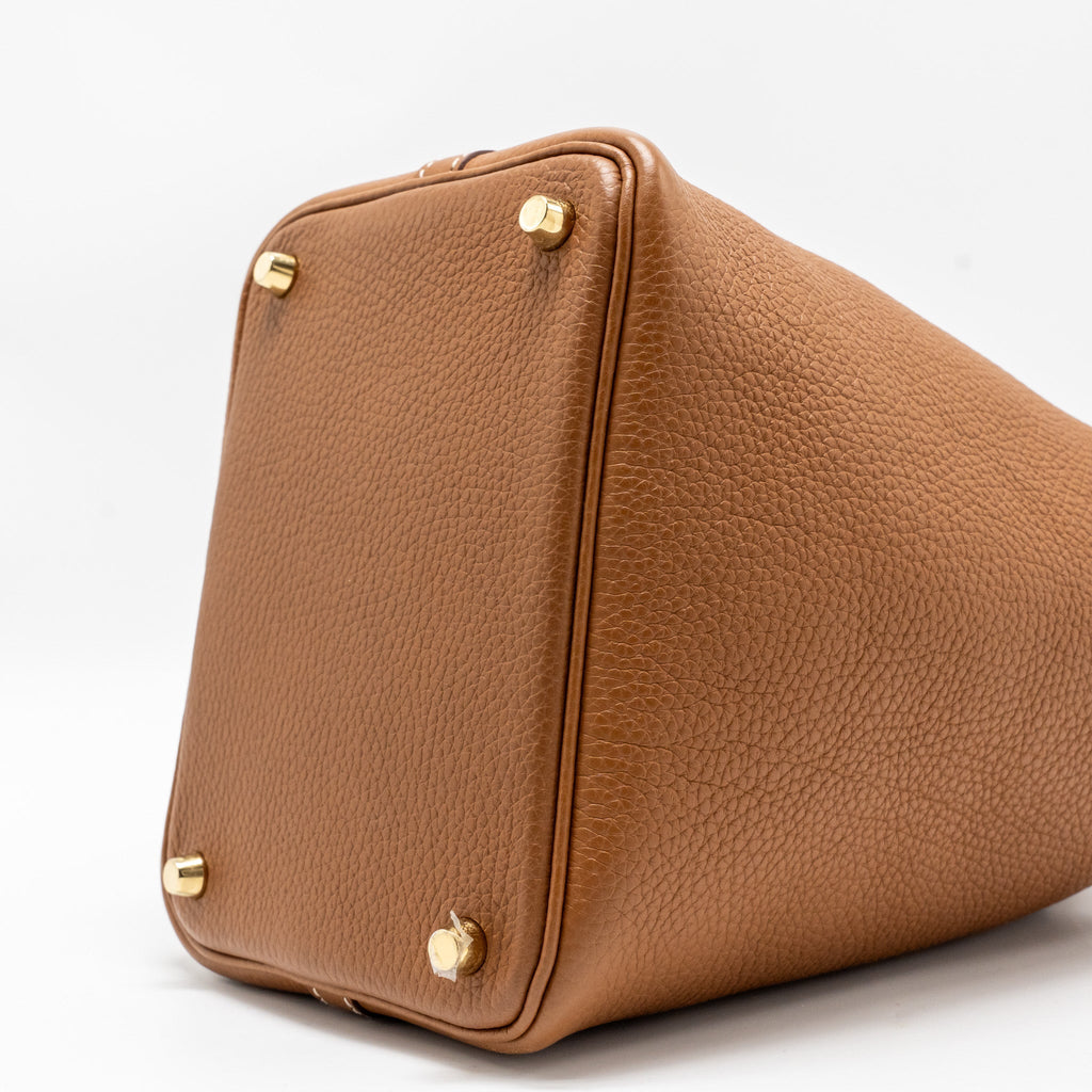 Hermes Picotin 18 clemence gold GHW