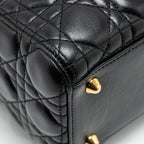 DIOR LARGE LADY DIOR LAMBSKIN BLACK GHW