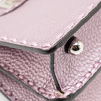 Fendi Peekaboo ISeeU Petite Cuoio Romano Leather Metallic Pink SHW