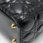 DIOR LARGE LADY DIOR LAMBSKIN BLACK GHW