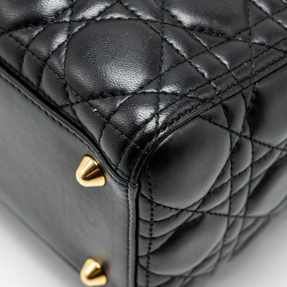 DIOR LARGE LADY DIOR LAMBSKIN BLACK GHW