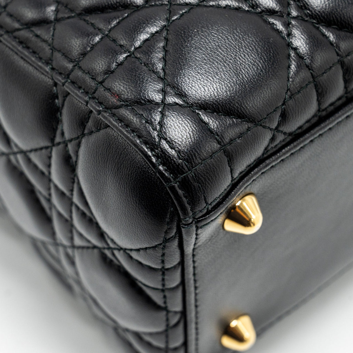 DIOR LARGE LADY DIOR LAMBSKIN BLACK GHW