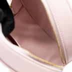 Chanel Round bag with pearl chain lambskin pink GHW