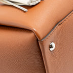 Louis Vuitton Lockmeto Tote Bag with Tassel Grained Calfskin Caramel SHW