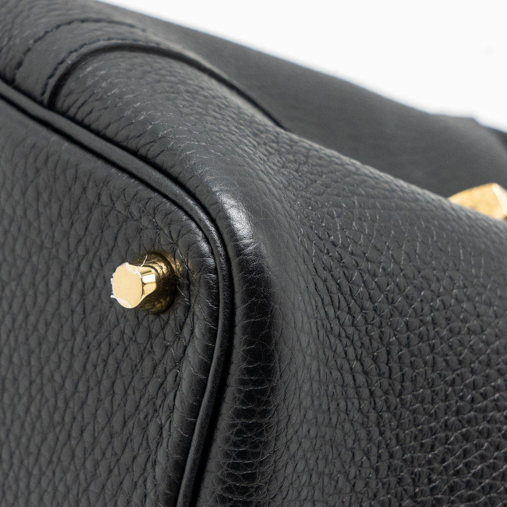 Hermes Picotin 18 Lock Bag Clemence Black GHW