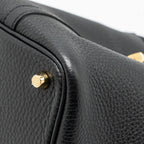 Hermes Picotin 18 Lock Bag Clemence Black GHW