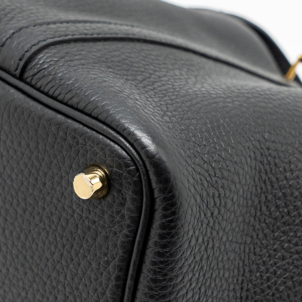 Hermes Picotin 18 Lock Bag Clemence Black GHW