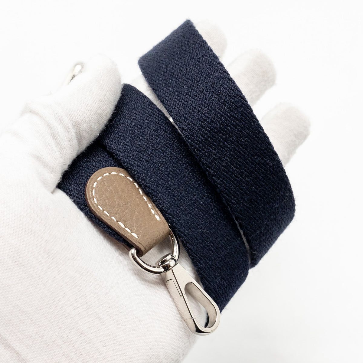 Hermes Mini Evelyne Clemence Etoupe SHW