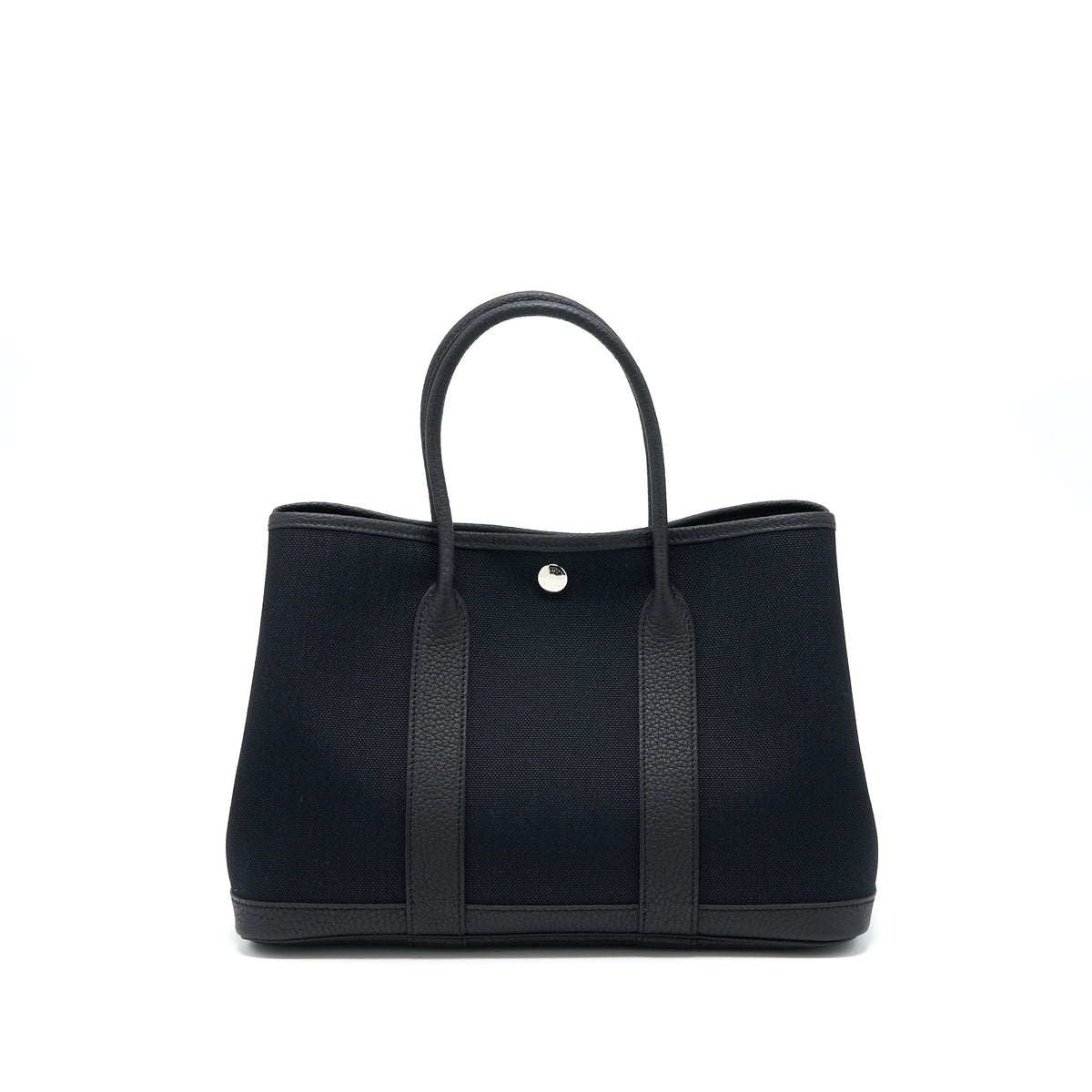 HERMES GARDEN PARTY 30 CANVAS/LEATHER BLACK SHW