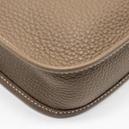 HERMES Mini Evelyne Clemence Etoupe / Blue Nuit GHW