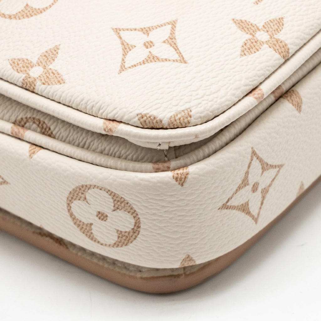 Louis Vuitton Pochette east west monogram dune GHW