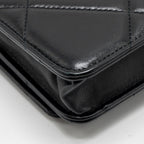 CHANEL 19 WALLET ON CHAIN LAMBSKIN BLACK MULTICOLOUR HARDWARE