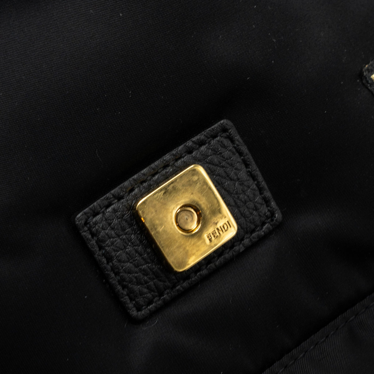 FENDI REGULAR BAGUETTE NYLON BLACK GHW