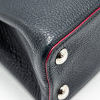 LOUIS VUITTON CAPUCINES BB TAURILLON NAVY SHW