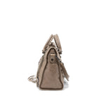 BALENCIAGA CLASSIC CITY BAG LIGHT BROWN RUTHENIUM HARDWARE
