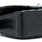 CHANEL SMALL CLASSIC DOUBLE FLAP BAG CAVIAR BLACK SHW(MICROCHIP)