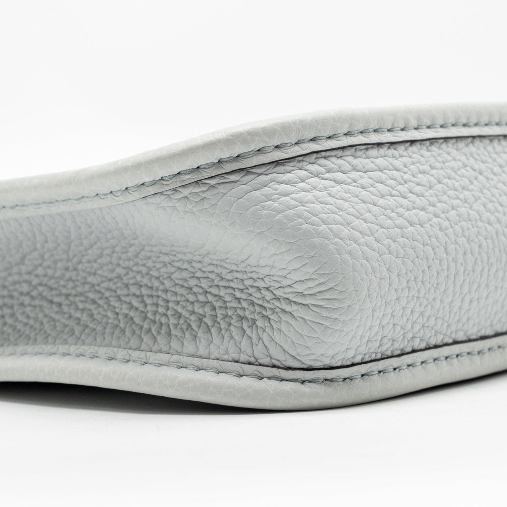 Hermes Mini Evelyne Clemence Bleu Pale / Gris Etain SHW