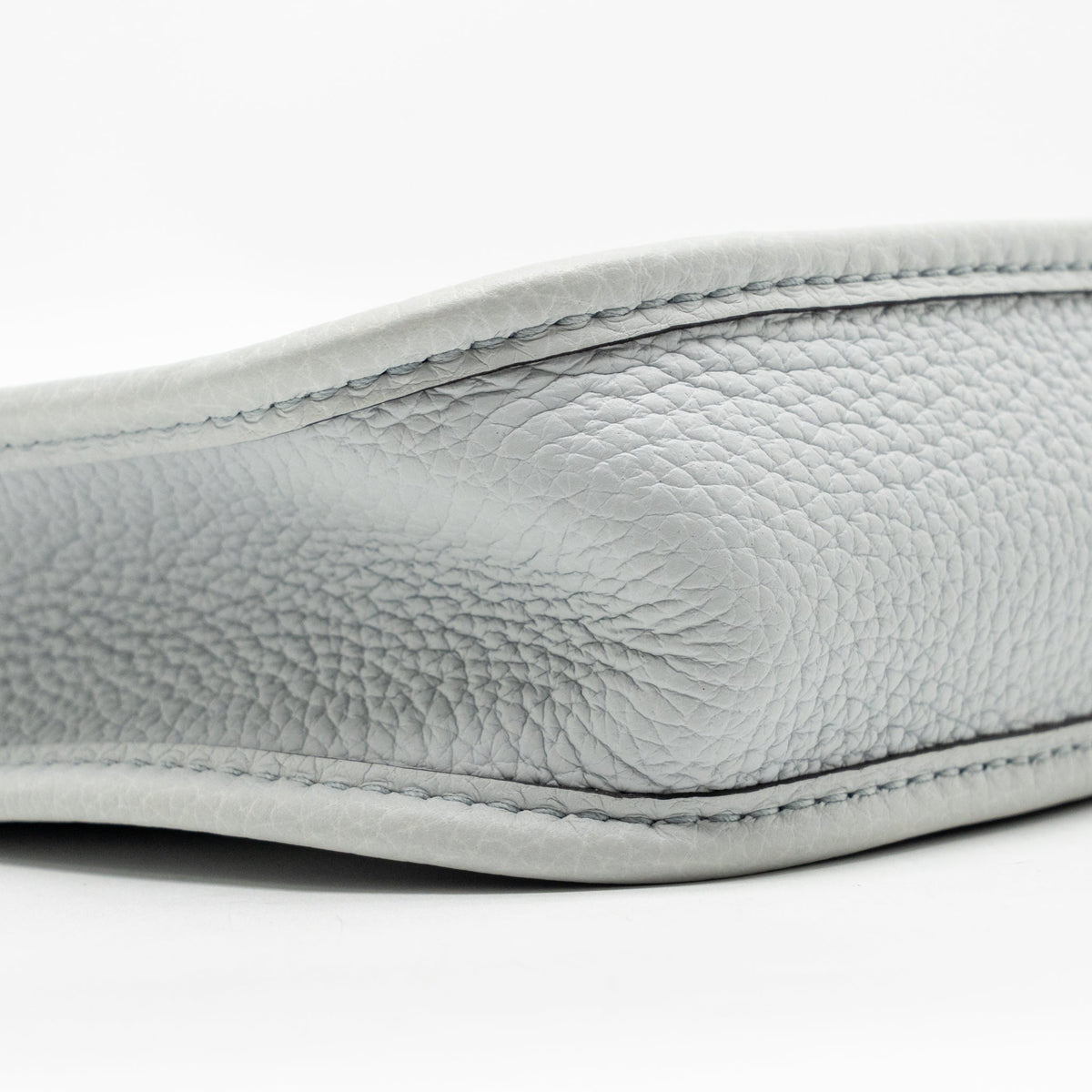 Hermes Mini Evelyne Clemence Bleu Pale / Gris Etain SHW
