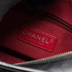 CHANEL SMALL GABRIELLE HOBO BAG AGED CALFSKIN BLACK MULTICOLOUR HARDWARE