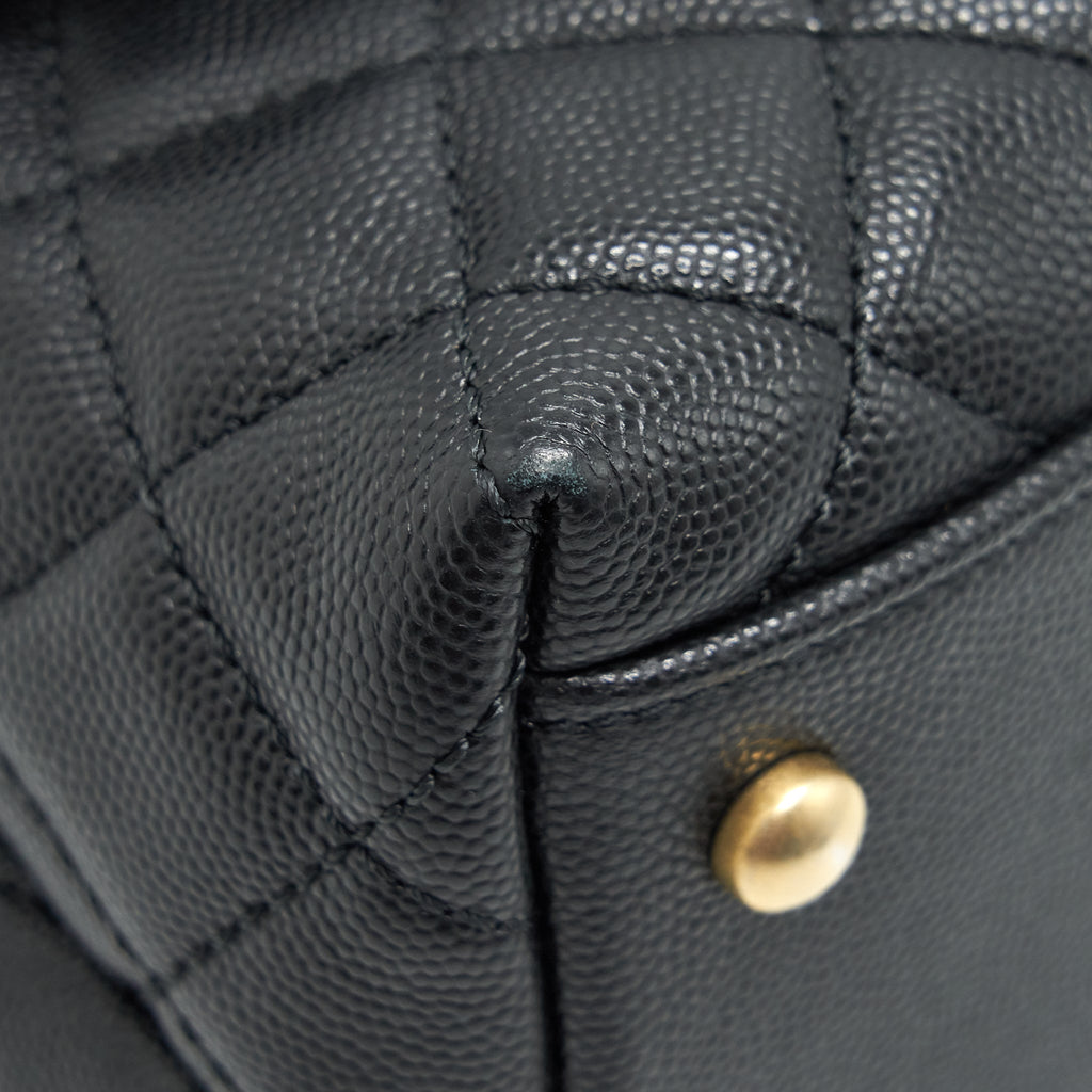 CHANEL COCO HANDLE MEDIUM IN CAVIAR BLACK