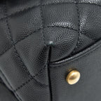CHANEL COCO HANDLE MEDIUM IN CAVIAR BLACK
