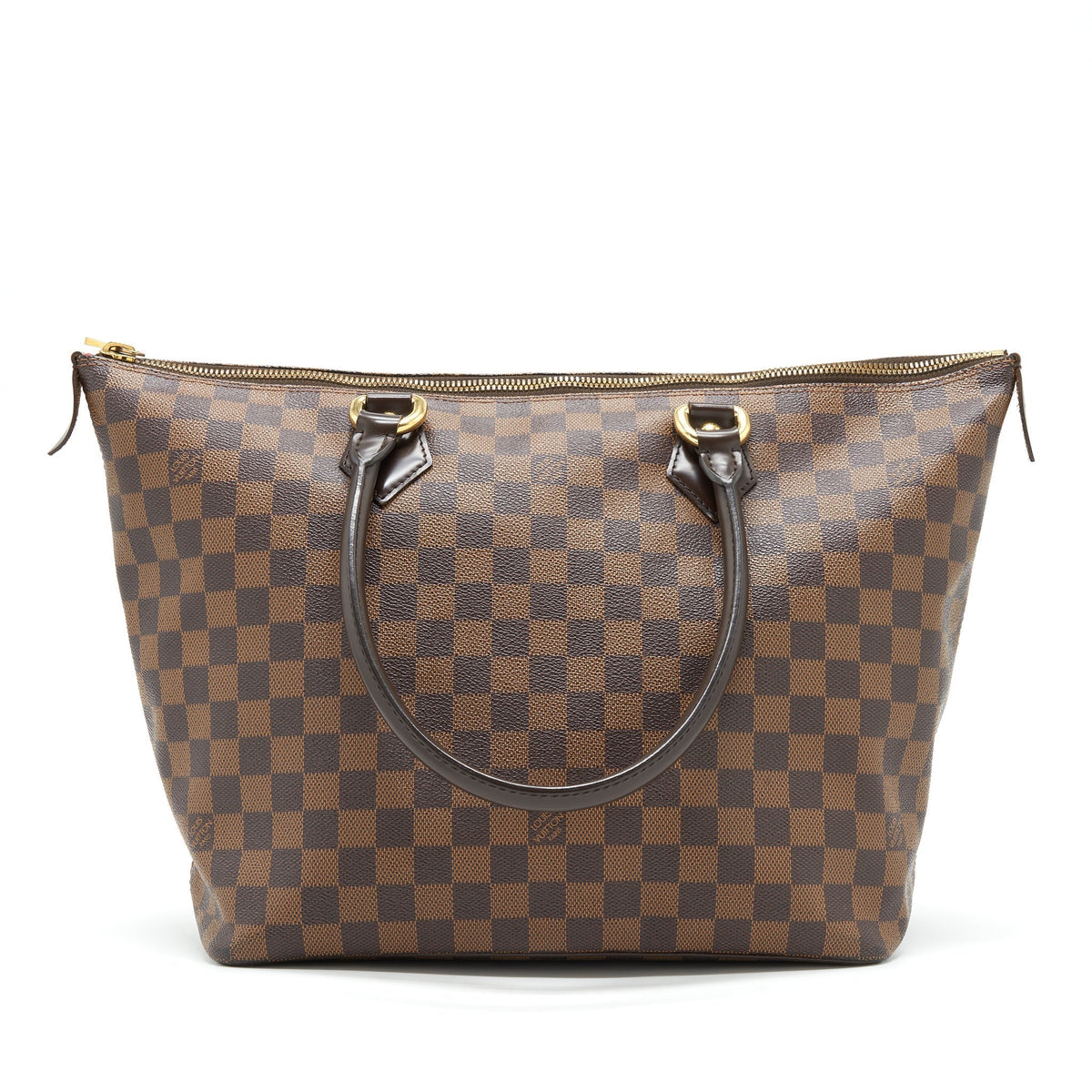 LOUIS VUITTON SALEYA TOTE BAG DAMIER EBENE CANVAS GHW