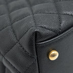 CHANEL COCO HANDLE MEDIUM IN CAVIAR BLACK