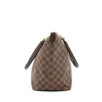 LOUIS VUITTON SALEYA TOTE BAG DAMIER EBENE CANVAS GHW