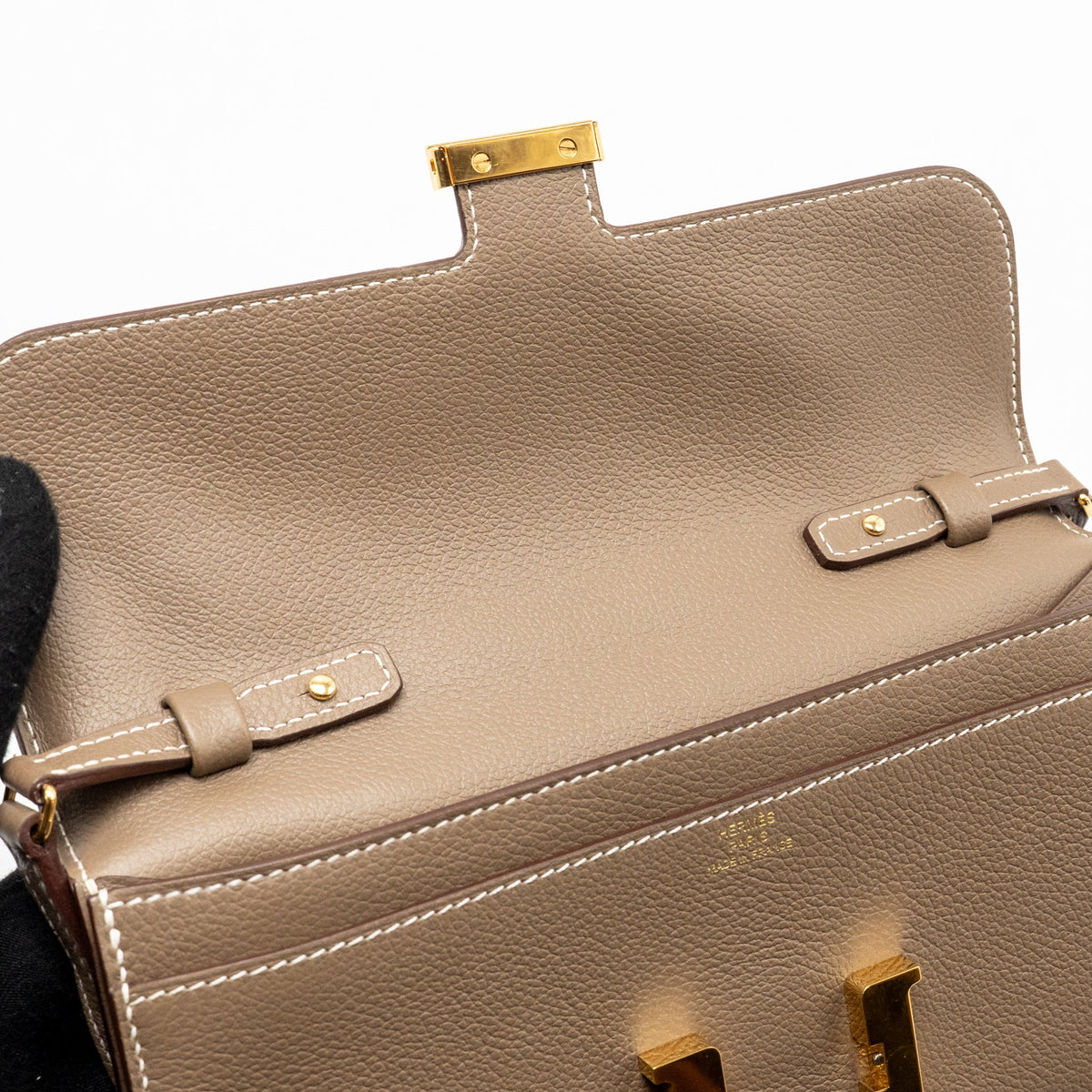 Hermes constance to go evercolor Etoupe GHW