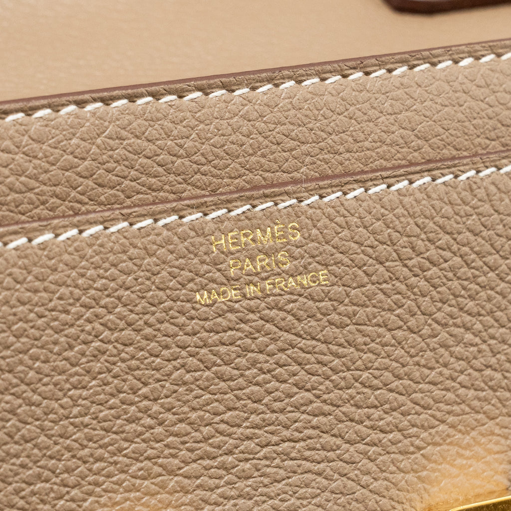 Hermes constance to go evercolor Etoupe GHW