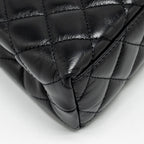 CHANEL MINI KELLY SHOPPING TOTE BAG CALFSKIN BLACK GHW (MICROCHIP)