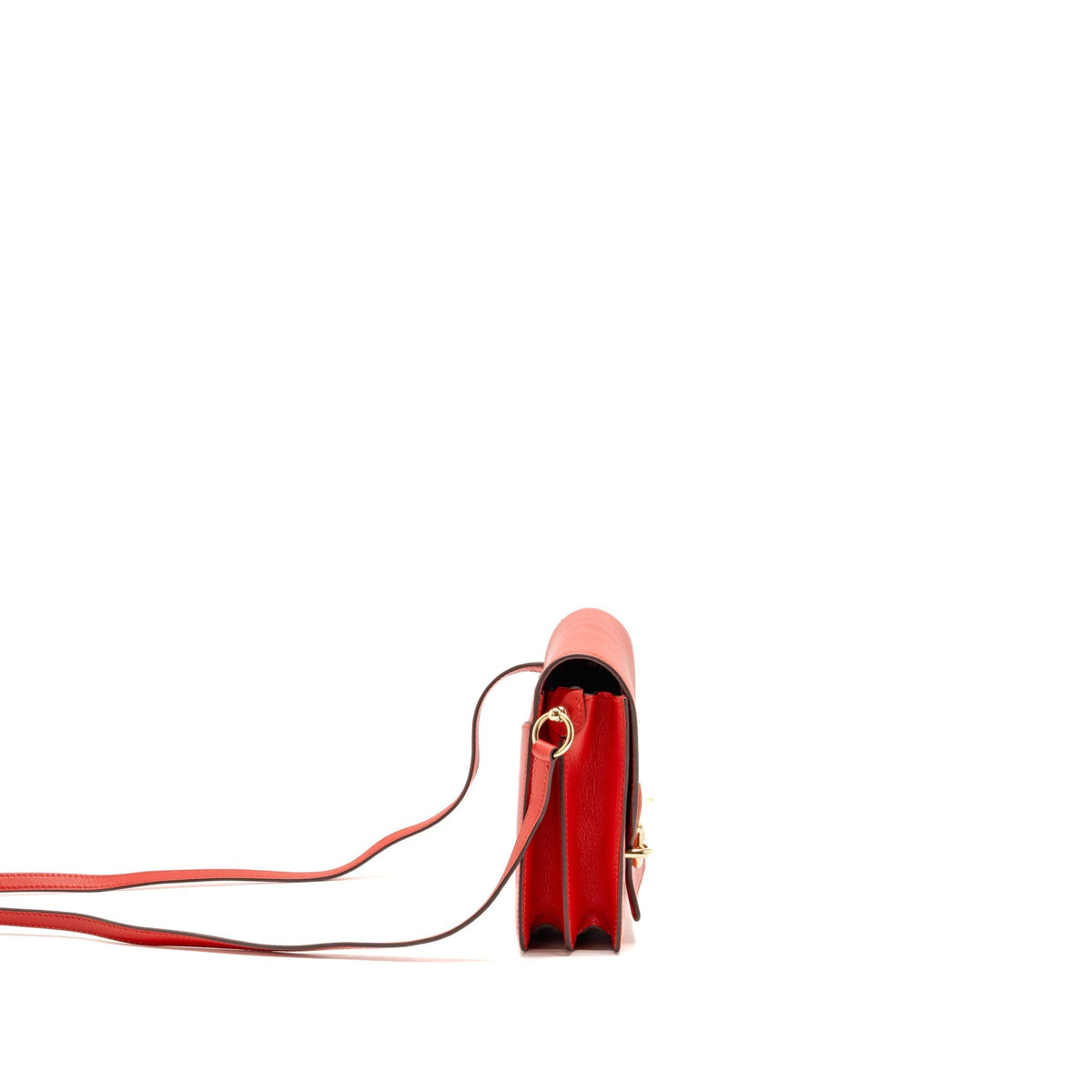 Hermes Mini Roulis Evercolor Rouge De Coeur LGHW