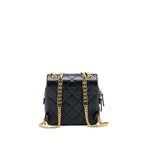 CHANEL 22P FLAP BACKPACK CAVIAR BLACK BRUSHED GHW (MICROCHIP)