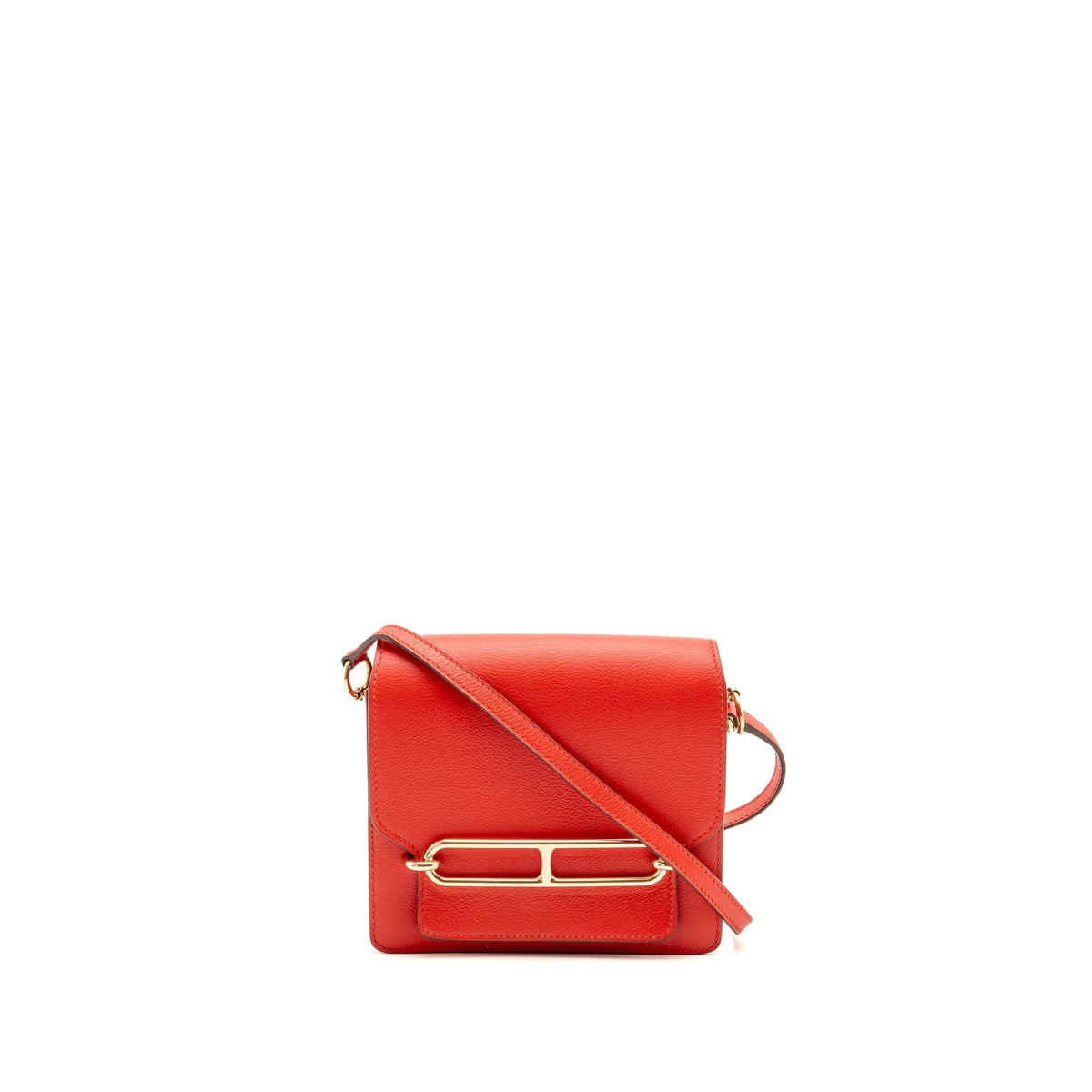 Hermes Mini Roulis Evercolor Rouge De Coeur LGHW