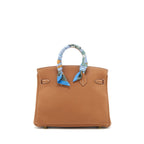 Hermes Birkin 25 Togo Gold GHW With Extra Twilly