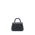 CHANEL EXTRA MINI COCO HANDLE CAVIAR BLACK LGHW